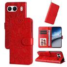 For OnePlus Nord 4 Embossed Sunflower Leather Phone Case(Red) - 1