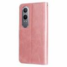 For OnePlus Nord CE4 Lite Fashion Calf Texture Zipper Leather Phone Case(Rose Gold) - 3