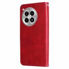 For OnePlus Ace 3 Pro Fashion Calf Texture Zipper Leather Phone Case(Red) - 3