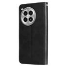 For OnePlus Ace 3 Pro Fashion Calf Texture Zipper Leather Phone Case(Black) - 3