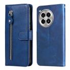 For OnePlus Ace 3 Pro Fashion Calf Texture Zipper Leather Phone Case(Blue) - 1