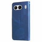 For OnePlus Nord 4 Fashion Calf Texture Zipper Leather Phone Case(Blue) - 3