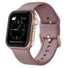 For Apple Watch Ultra 49mm Pin Buckle Silicone Watch Band(Smoked Purple) - 1