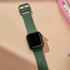For Apple Watch Series 6 44mm Pin Buckle Silicone Watch Band(Clover) - 4