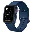 For Apple Watch Series 5 40mm Pin Buckle Silicone Watch Band(Abyss Blue) - 1