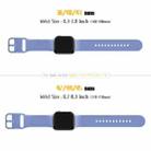 For Apple Watch Series 2 42mm Pin Buckle Silicone Watch Band(Cyan Blue) - 2