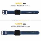 For Apple Watch 42mm Pin Buckle Silicone Watch Band(Abyss Blue) - 2