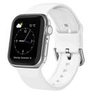 For Apple Watch Ultra 2 49mm Pin Buckle Silicone Watch Band(White) - 1