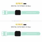 For Apple Watch Series 10 46mm Pin Buckle Silicone Watch Band(Mint Green) - 2