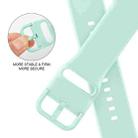 For Apple Watch Series 10 46mm Pin Buckle Silicone Watch Band(Mint Green) - 3