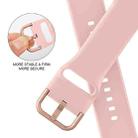 For Apple Watch Series 10 46mm Pin Buckle Silicone Watch Band(Pink) - 3