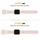 For Apple Watch Series 10 46mm Pin Buckle Silicone Watch Band(Pink Sand) - 2