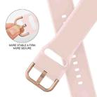 For Apple Watch Series 10 46mm Pin Buckle Silicone Watch Band(Pink Sand) - 3