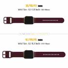 For Apple Watch Series 10 46mm Pin Buckle Silicone Watch Band(Wine Red) - 2