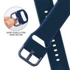 For Apple Watch Series 10 46mm Pin Buckle Silicone Watch Band(Abyss Blue) - 3