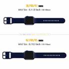 For Apple Watch Series 10 46mm Pin Buckle Silicone Watch Band(Midnight Blue) - 2