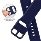 For Apple Watch Series 10 46mm Pin Buckle Silicone Watch Band(Midnight Blue) - 3