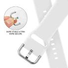 For Apple Watch Series 10 42mm Pin Buckle Silicone Watch Band(White) - 3
