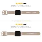 For Apple Watch Series 10 42mm Pin Buckle Silicone Watch Band(Milk Tea) - 2