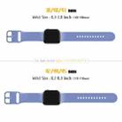 For Apple Watch Series 10 42mm Pin Buckle Silicone Watch Band(Cyan Blue) - 2