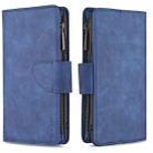 For Huawei P Smart (2019) Skin Feel Detachable Magnetic Zipper Horizontal Flip PU Leather Case with Holder & Card Slots & Wallet & Photo Frame & Lanyard(Blue) - 1