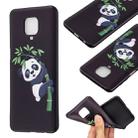 For Xiaomi Redmi Note 9 Pro Max Embossment Patterned TPU Soft Protector Cover Case(Panda and Bamboo) - 1