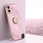 For Nothing CMF Phone 1 XINLI Straight Edge 6D Electroplate TPU Phone Case with Ring Holder(Cherry Purple) - 1