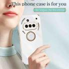 For Nothing Phone 3a XINLI Straight 6D Plating Gold Edge TPU Shockproof Case with Ring Holder(Hawthorn Red) - 2