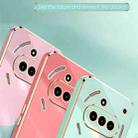 For Nothing Phone 3a XINLI Straight 6D Plating Gold Edge TPU Shockproof Case with Ring Holder(Hawthorn Red) - 3