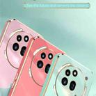 For Nothing Phone 3a Pro XINLI Straight 6D Plating Gold Edge TPU Shockproof Case with Ring Holder(Black) - 3