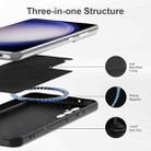 For Samsung Galaxy S24 FE 5G MagSafe Magnetic Liquid Silicone Phone Case(Black) - 3