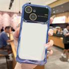 For iPhone 14 Four-corner Shockproof TPU Phone Case with Lens Film(Blue) - 1