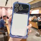 For iPhone 13 Pro Four-corner Shockproof TPU Phone Case with Lens Film(Blue) - 1