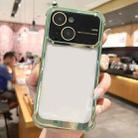 For iPhone 13 Four-corner Shockproof TPU Phone Case with Lens Film(Green) - 1