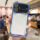 For iPhone 11 Four-corner Shockproof TPU Phone Case with Lens Film(Blue) - 1