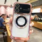 For iPhone 11 MagSafe Shockproof TPU Phone Case with Lens Film(Rose Gold) - 1