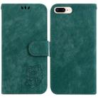 For iPhone 7 Plus / 8 Plus Little Tiger Embossed Leather Phone Case(Green) - 1