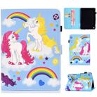 For Amazon Kindle Fire HD 8 (2020) Sewing Thread Horizontal Painted Flat Leather Case with Sleep Function & Pen Cover & Anti Skid Strip & Card Slot & Holder(Color Unicorn) - 1