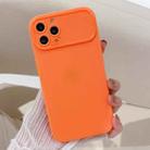 For iPhone 14 Pro Large Window Frosted TPU Phone Case(Orange) - 1