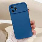 For iPhone 14 Pro Large Window Frosted TPU Phone Case(Blue) - 1