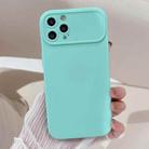 For iPhone 14 Pro Max Large Window Frosted TPU Phone Case(Green) - 1