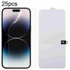 For iPhone 15 Pro 25pcs Full Screen Protector Explosion-proof Hydrogel Film - 1