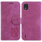 For Nokia C2 2nd Edition Little Tiger Embossed Leather Phone Case(Rose Red) - 1