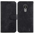 For Nokia C21 Little Tiger Embossed Leather Phone Case(Black) - 1