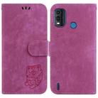 For Nokia G11 Plus Little Tiger Embossed Leather Phone Case(Rose Red) - 1