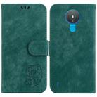 For Nokia 1.4 Little Tiger Embossed Leather Phone Case(Green) - 1