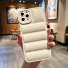 For iPhone 11 Pro Eiderdown Airbag Frosted TPU Phone Case(White) - 1