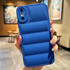 For iPhone XS Max Eiderdown Airbag Frosted TPU Phone Case(Blue) - 1