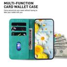 For OPPO A78 4G Lily Embossed Leather Phone Case(Green) - 4