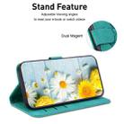 For OPPO A78 4G Lily Embossed Leather Phone Case(Green) - 5
